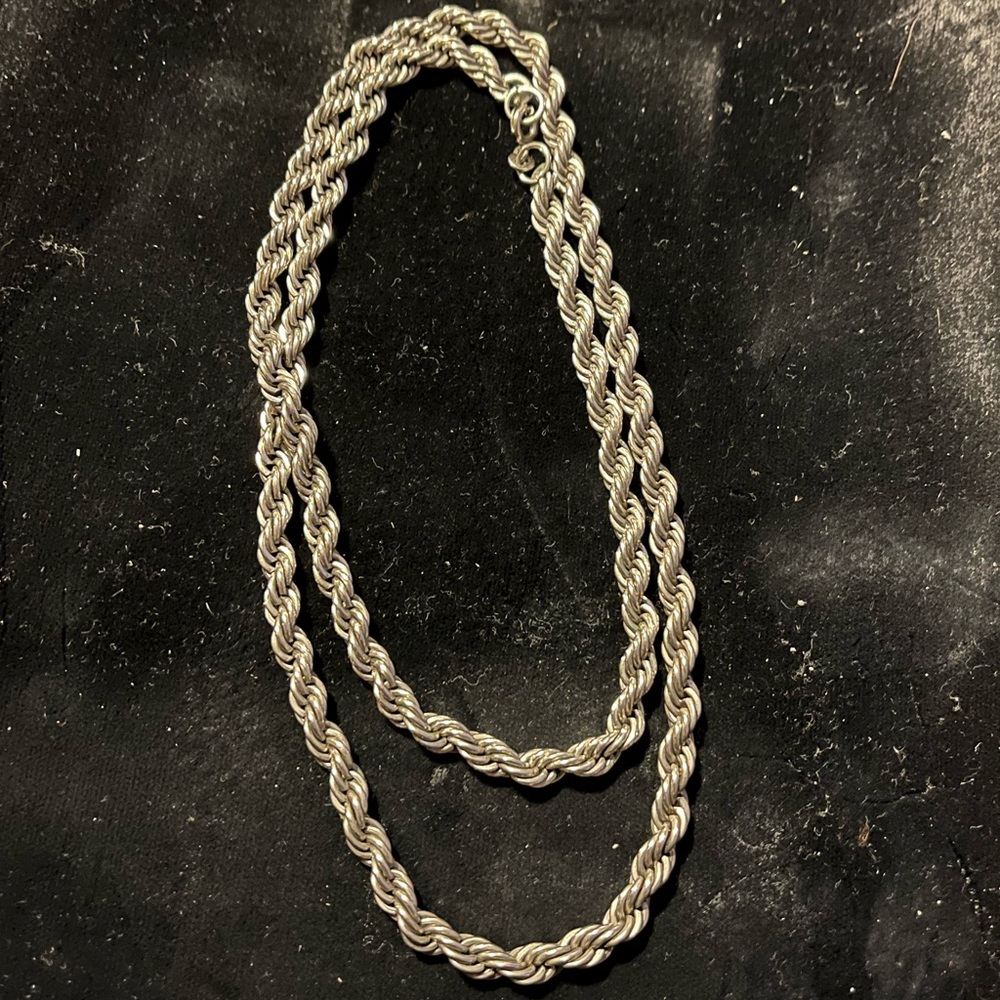 SOLD Sterling Silver 925 Rope Chain
